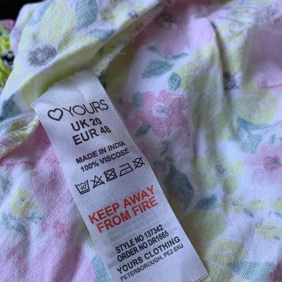 Floral Kids Dress in Pink and Green - Picture 5 of 5